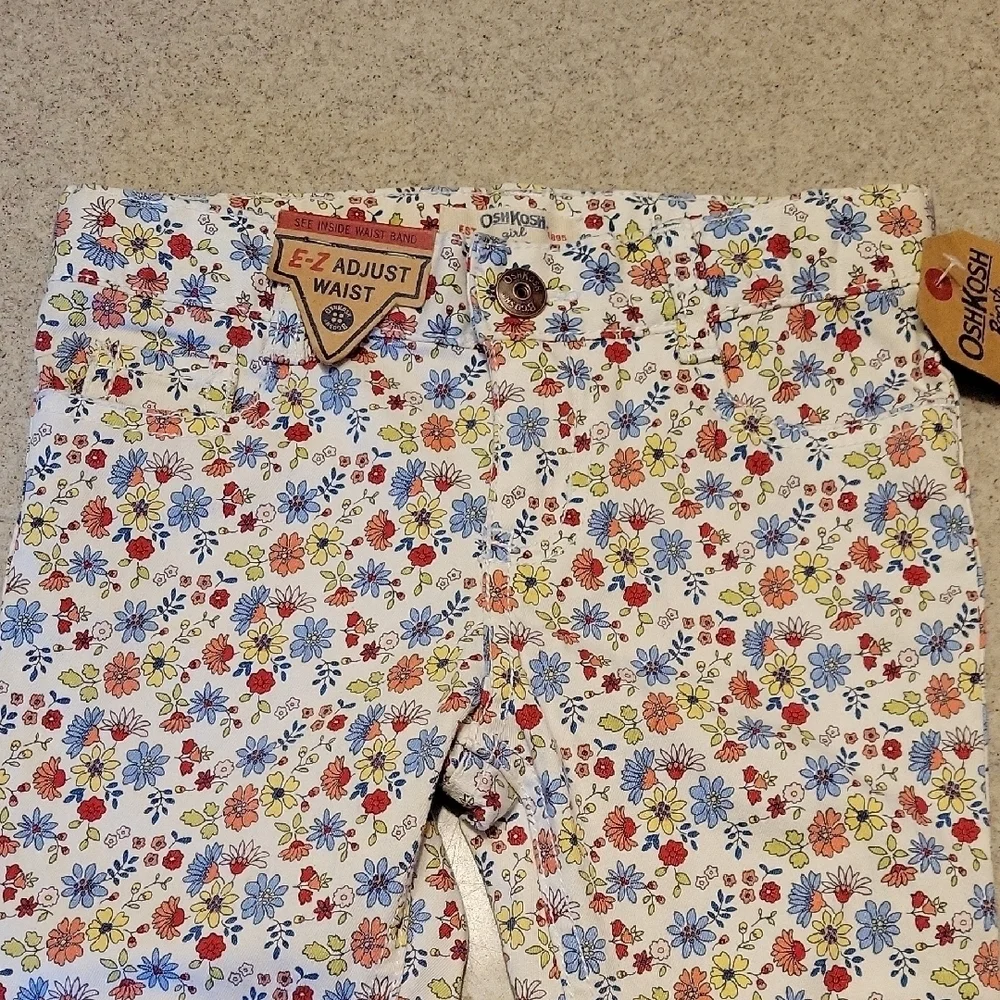 OshKosh B'gosh Floral Jeans SIZE 4